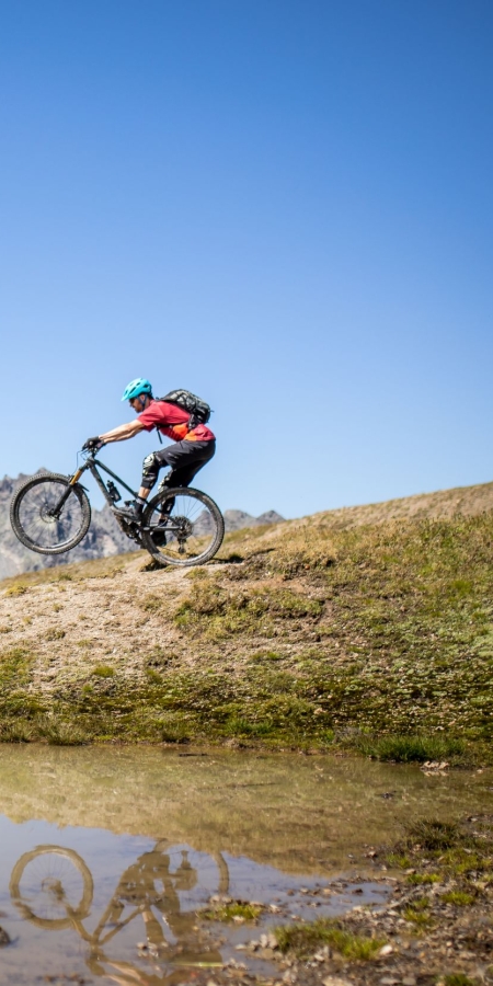 Mountainbike-Trail Samnaun Heidelberger Hütte