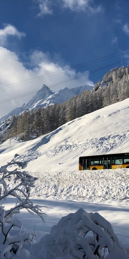 SamnaunBus bei Samnaun-Ravaisch